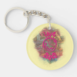  Love Sucks Graffiti Design Keychain