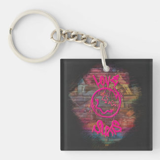  Love Sucks Graffiti Design Keychain
