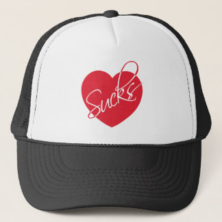 Love sucks trucker hat