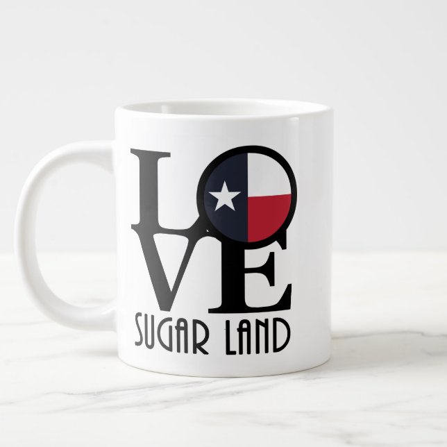 LOVE Sugar Land 20oz Giant Coffee Mug (Left)