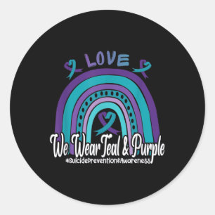 Love Suicide Prevention Awareness Classic Round Sticker