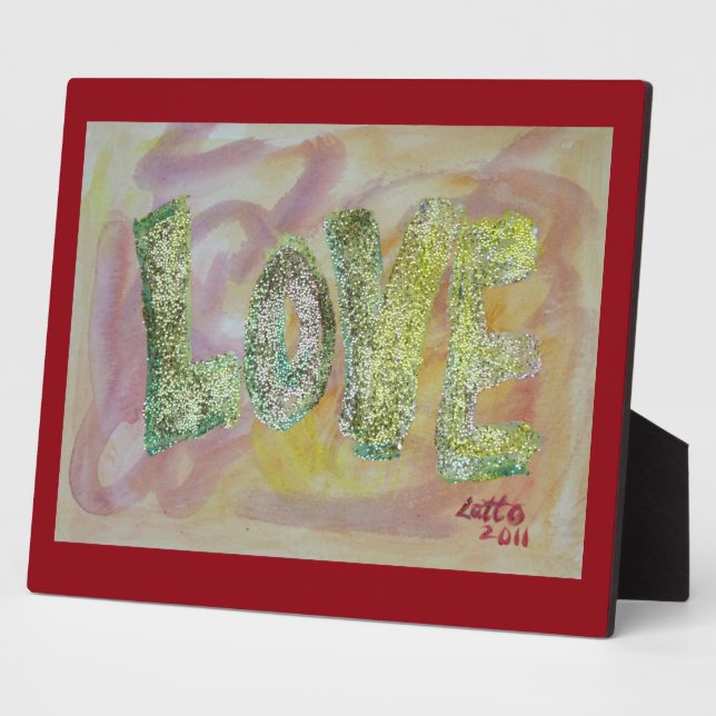 Love Summer Glow Painting Poem Plaque (Side)