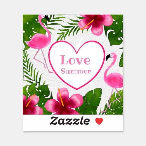 Love Summer Sticker