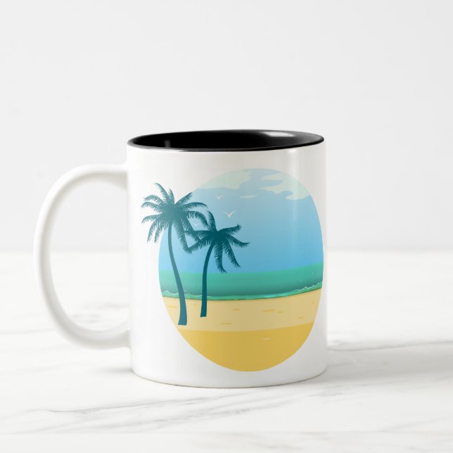 LOVE SUMMER Two-Tone COFFEE MUG (Left)