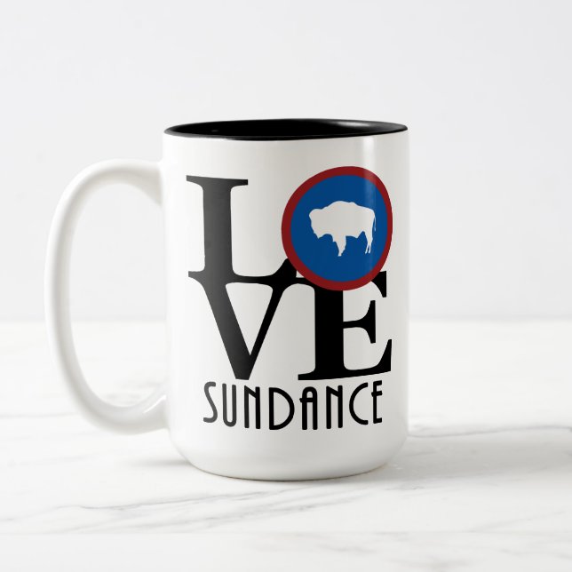 LOVE Sundance Wyoming 15oz Two-Tone Coffee Mug (Left)