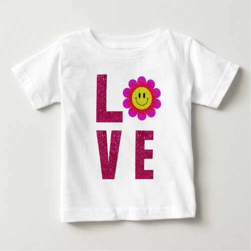 Love Sunflower Baby T_Shirt