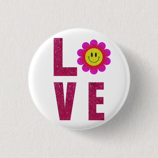 Love Sunflower Button (Front)