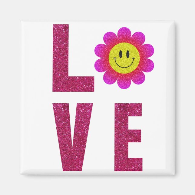 Love Sunflower Magnet (Front)