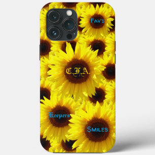 Love Sunflowers iPhone 13 Pro Max Case