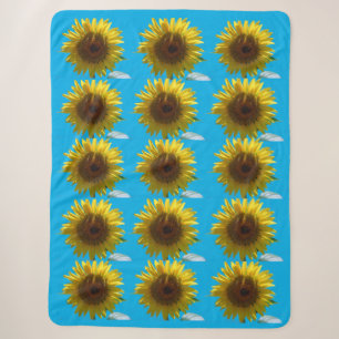 Love Sunflowers Sherpa Blanket