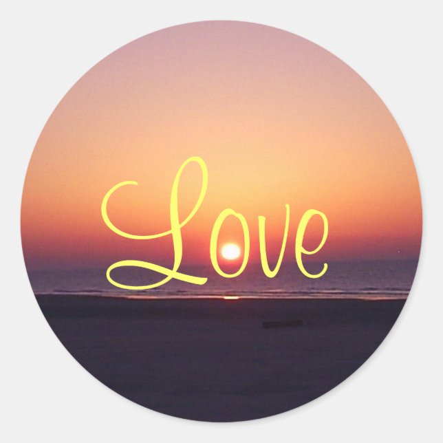 Love Sunrise Sticker (Front)