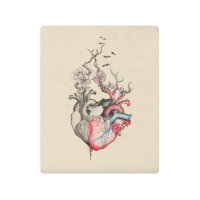 Love Surreal Anatomical hearts Flowers Vintage