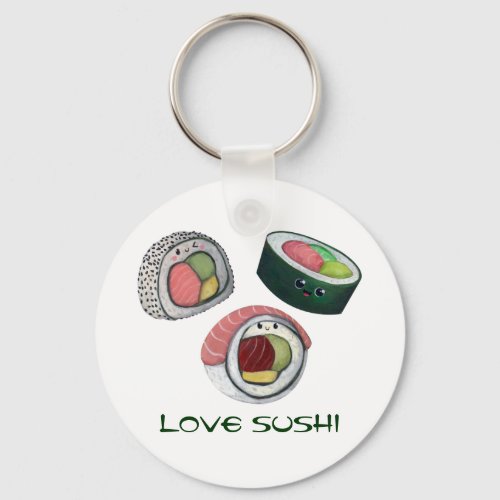 Love Sushi Keychain