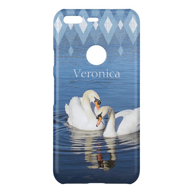 Love Swans Blue Uncommon Google Pixel Case (Back)