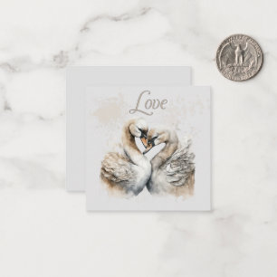 Love Swans  Note Card