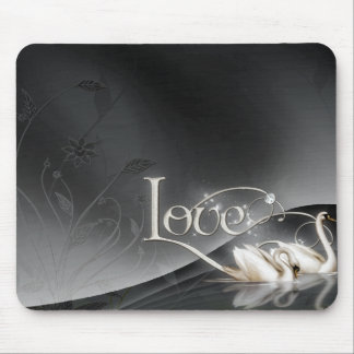 Love Swans Wedding Mouse Pad