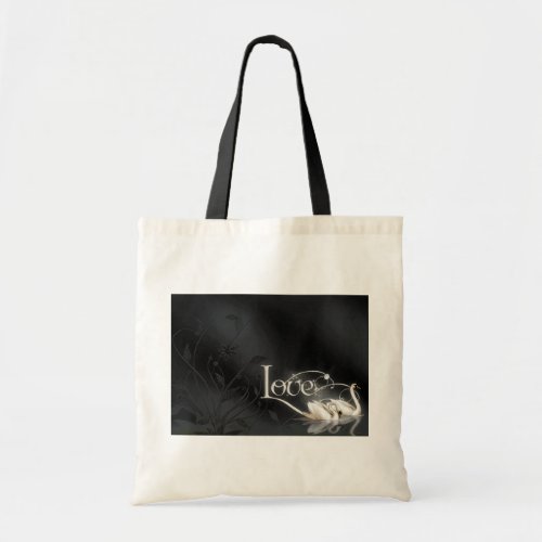 Love Swans Wedding Tote Bag