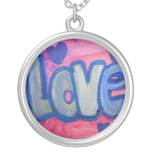 Love Sweet Candy Silver Pendant Necklace