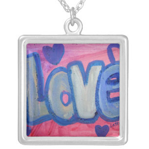 Love Sweet Candy Silver Pendant Necklace