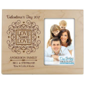 Love Sweet Love 8" x 10" Maple Picture Frame (Front)