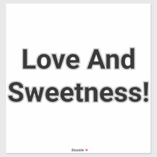 Love & Sweetness Hankamer Artjunkhaus Splash-Art Sticker