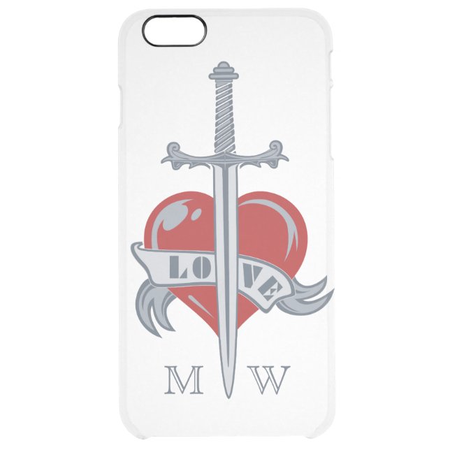 Love Sword custom monogram cases (Back)