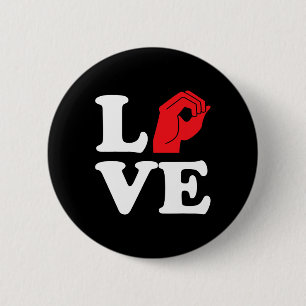 Love Symbol Asl Button