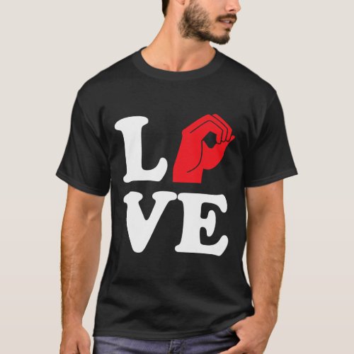 Love Symbol Asl  T_Shirt