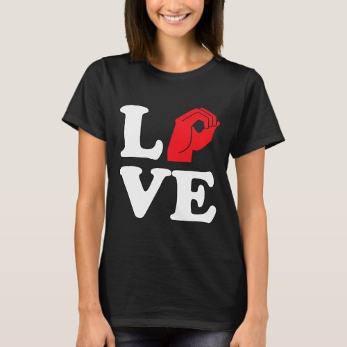 Love Symbol Asl  T_Shirt