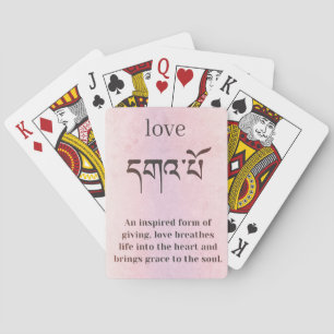 Love Symbol Buddha – Unique Spiritual Poker Cards