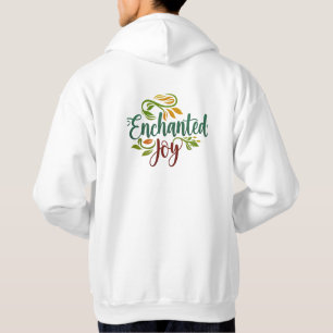 Love Symbol Front, Enchanted Joy Back Hoodie