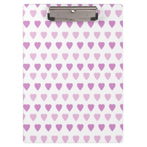 Love Symbol Hearts Designed Cute Pink Clipboard