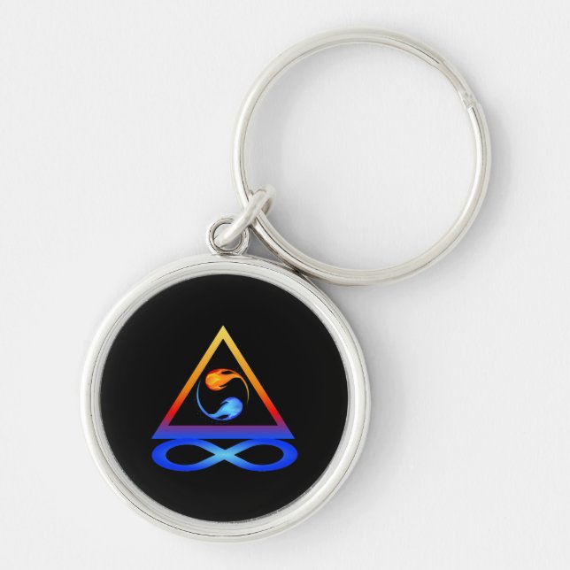 Love Symbol-Twin Flame Symbol- Keychain (Front)