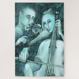 Love Symphony - Duet - Art Painting Jigsaw Puzzle