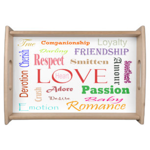 Love Synonyms by Shirley Taylor Serving Tray