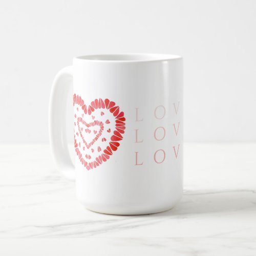 LOVE Tall White Mug