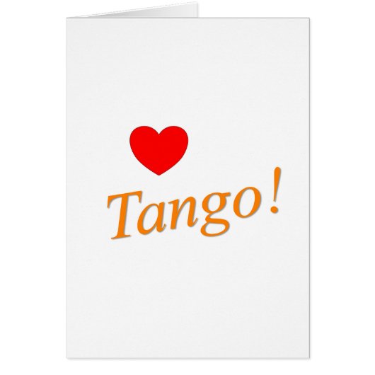 Love Tango! Cards (Front)