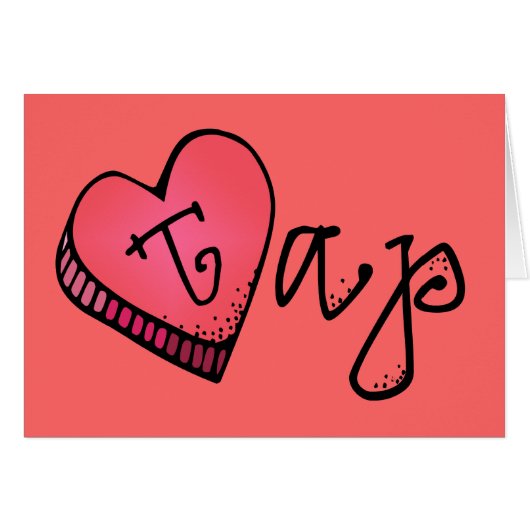 Love Tap | Candy Heart Cards (Front Horizontal)