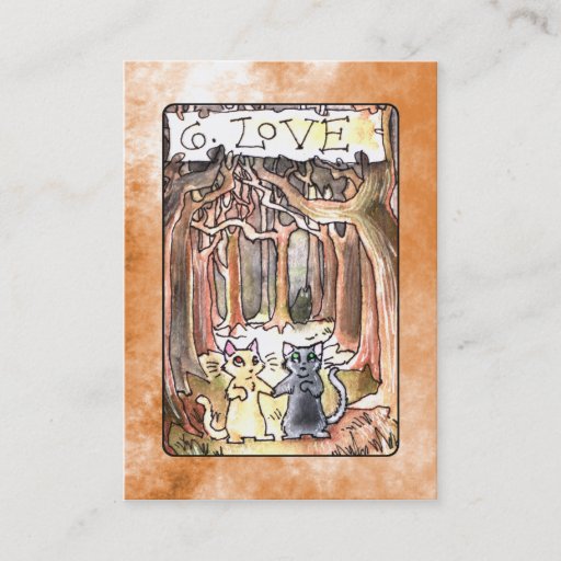 Customizable Love Tarot Card Business Card