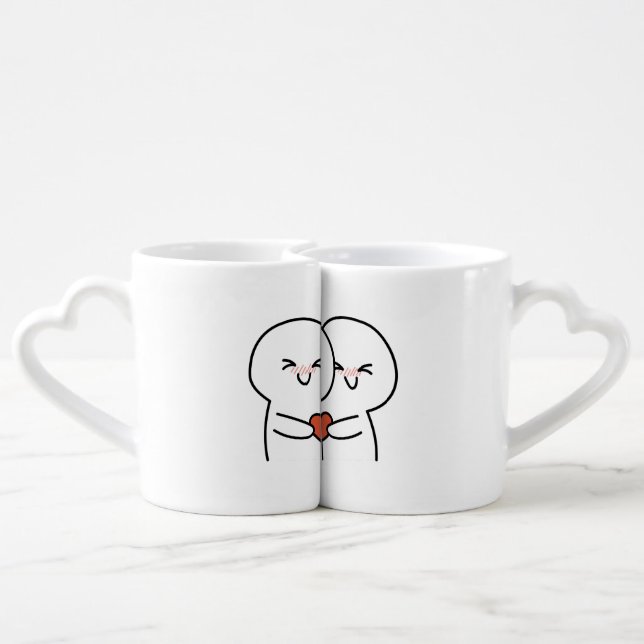 LOVE TASSE COFFEE MUG SET (Back Nesting)