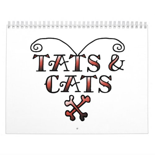 Love Tats  Cats Tattoo Style Heart Calendar