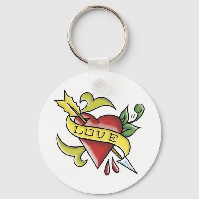 Love Tattoo Keychain (Front)