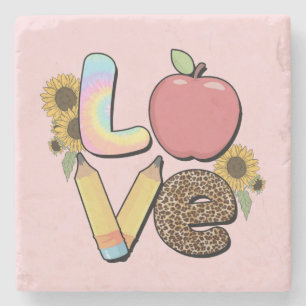 Love Teacher and Student Stone Coaster