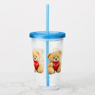 Love Teddy Acrylic Tumbler
