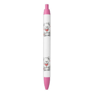 love teddy bear pencil pen