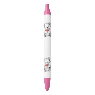 love teddy bear pencil pen