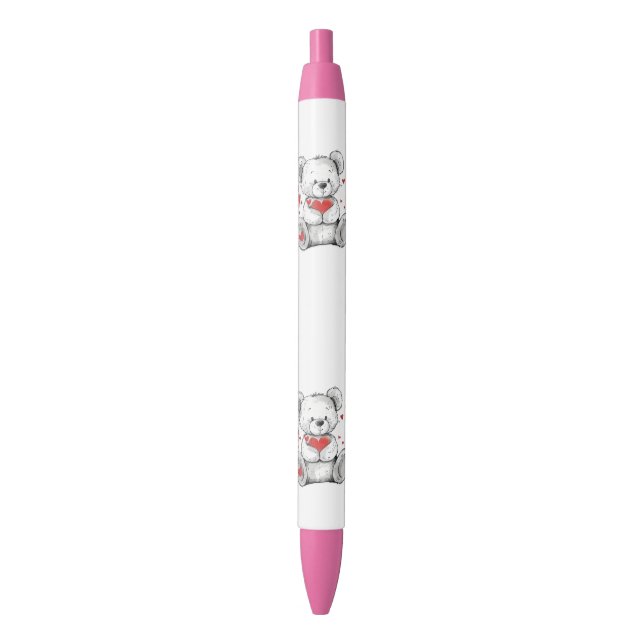 love teddy bear pencil pen (Front Vertical)
