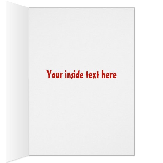 Love Teddy Valentine custom greeting card (Inside (Right))