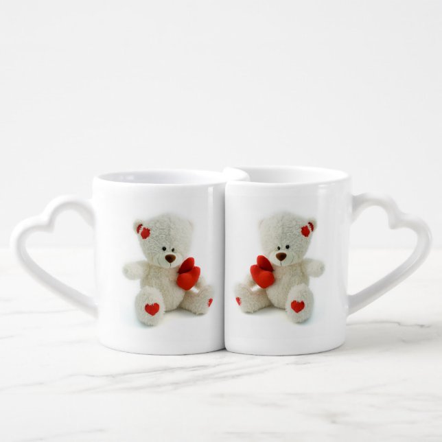 Love Teddy Valentine custom mugs (Front Nesting)