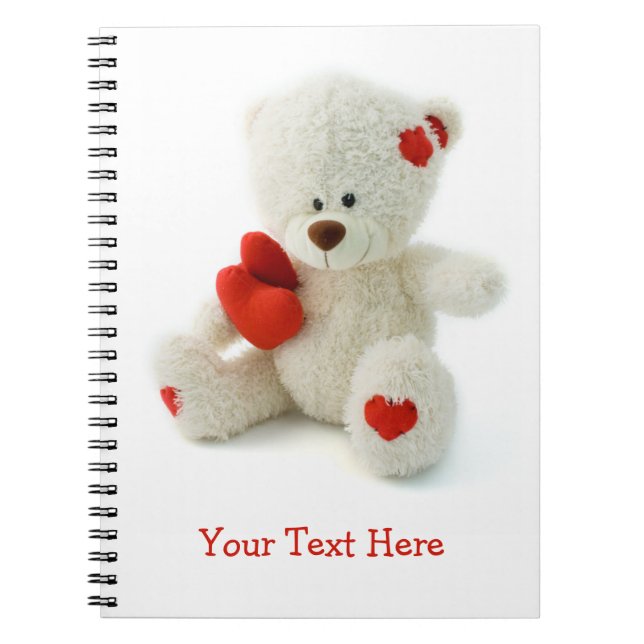 Love Teddy Valentine custom notebook (Front)